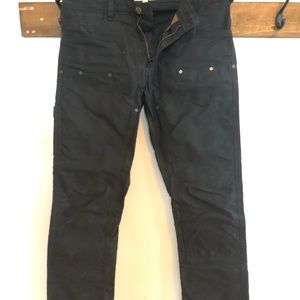 Red Clouds Collective waxed canvas work pants